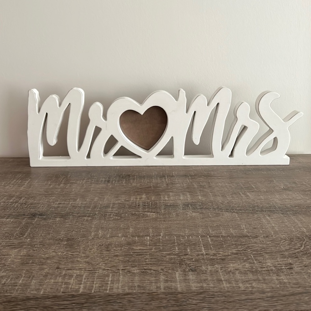 “Mr. & Mrs.” Photo Frame